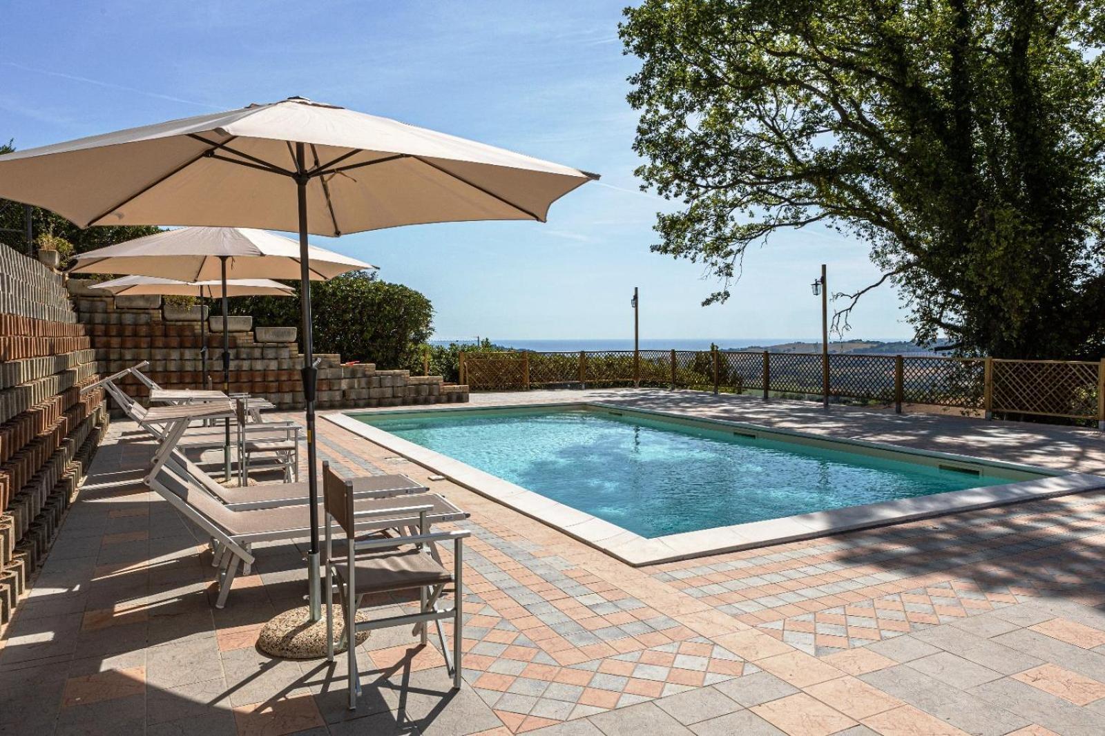 Villa Lucilla - B&B Rooms And Pool Potenza Picena Extérieur photo